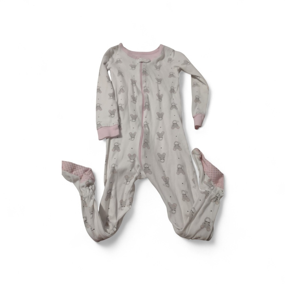 Bundles Baby Place Unisex Baby Cute Mouse‎ Print Zip-up Sleep & Play Gray 3T